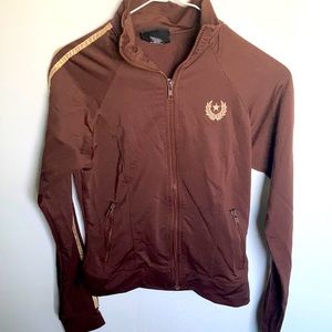 LA Kitty vintage 90’s Brown & gold track jacket size S